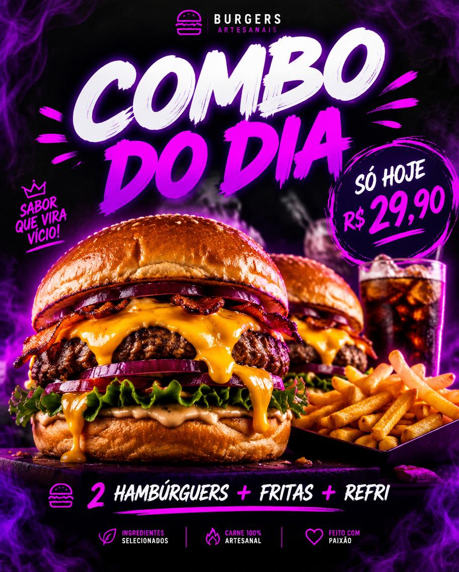 Combo Hamburgueria