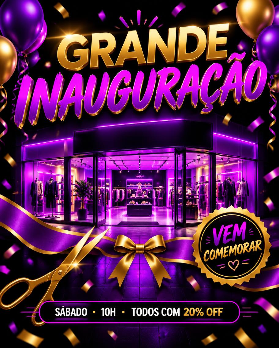 Flyer Inauguração